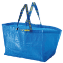 Blue shopping bag icon