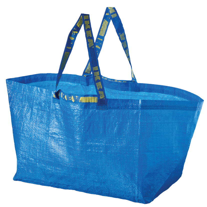 Blue IKEA shopping bag